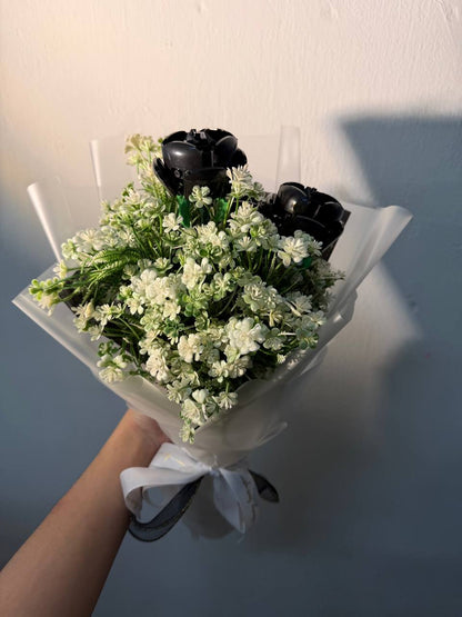 Painting Manic 3 roses Custom Brick Boquet