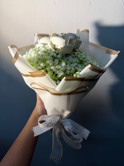 Painting Manic 3 roses Custom Brick Boquet