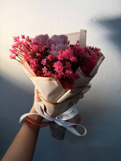 Painting Manic 3 roses Custom Brick Boquet