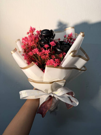 Painting Manic 3 roses Custom Brick Boquet