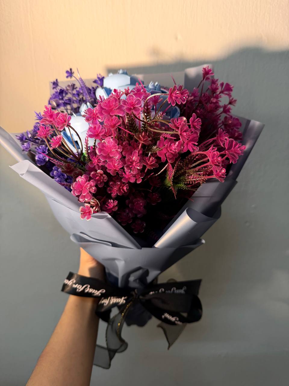 Painting Manic 3 roses Custom Brick Boquet