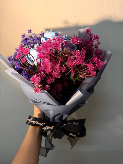 Painting Manic 3 roses Custom Brick Boquet