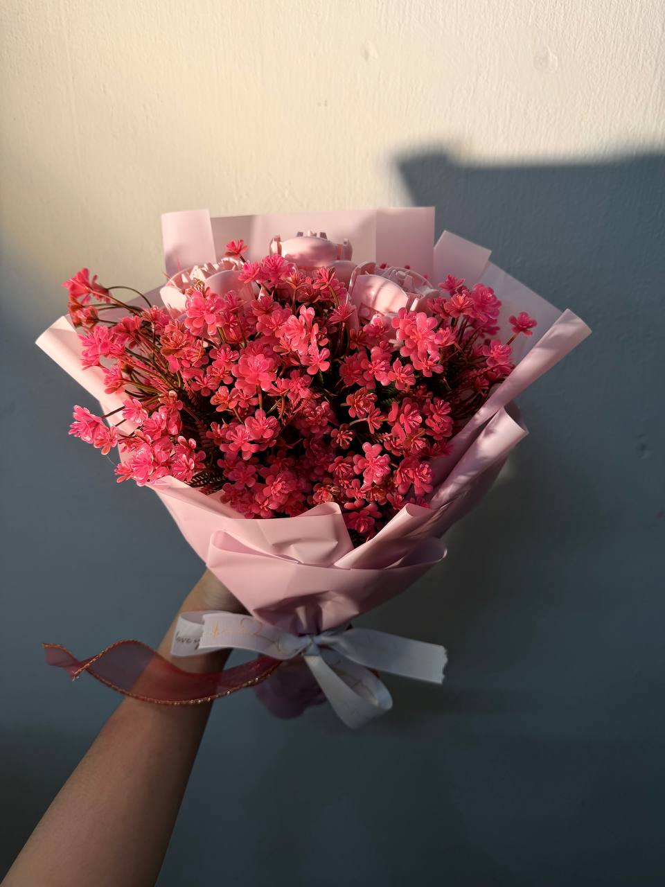 Painting Manic 3 roses Custom Brick Boquet