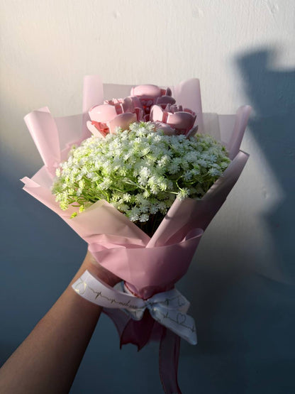 Painting Manic 3 roses Custom Brick Boquet