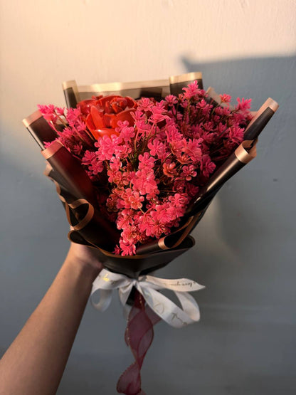 Painting Manic 3 roses Custom Brick Boquet