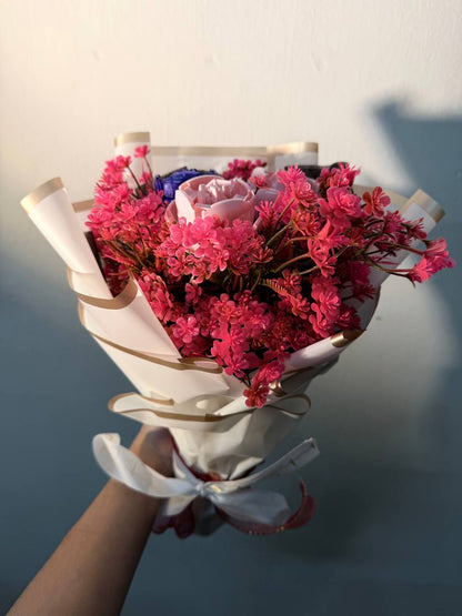 Painting Manic 3 roses Custom Brick Boquet